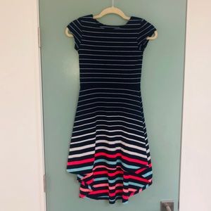 Tommy Hilfiger Mixed Stripe Hi-Lo Dress